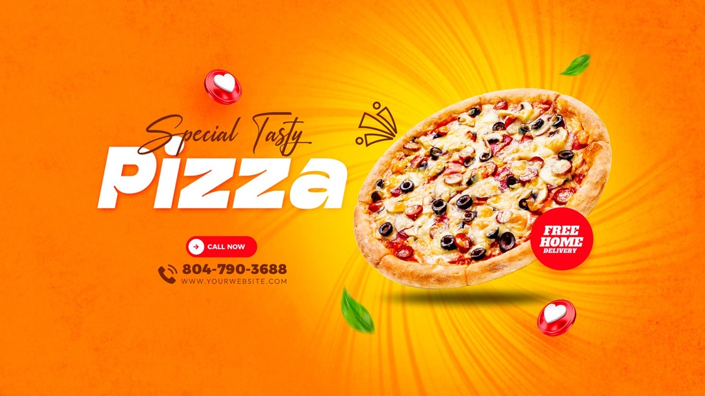 Pizza ad banner